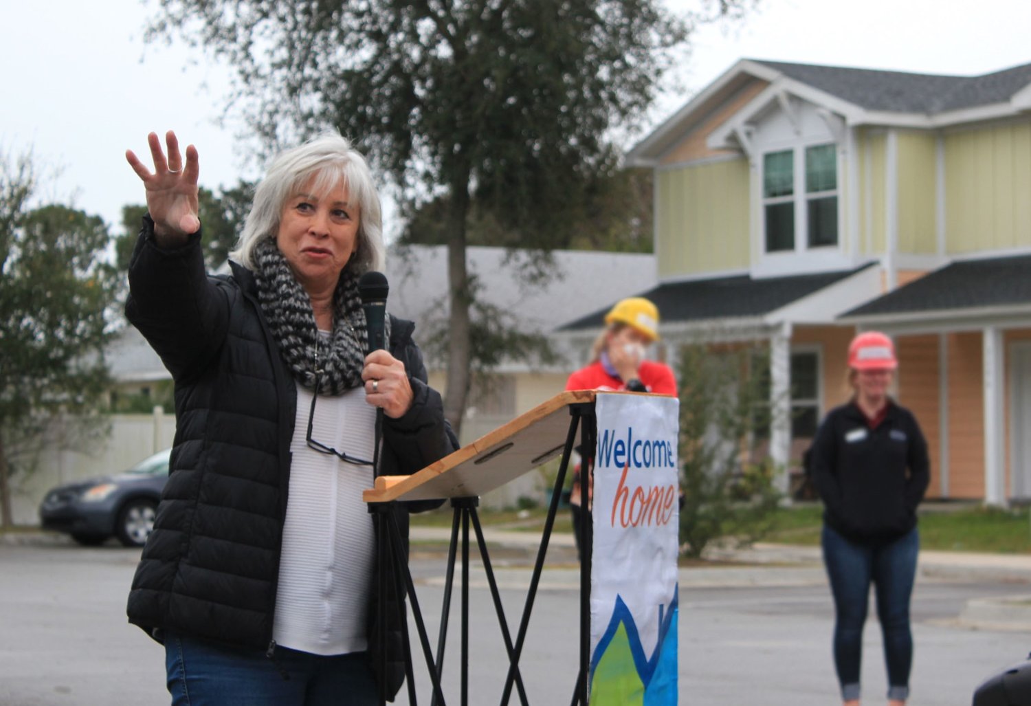 A team of 24 top executives in Jacksonville took part in Beaches Habitat’s third annual CEO Build event on Jan. 28. They helped to build four homes.
